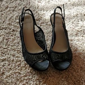 Black kitten heels